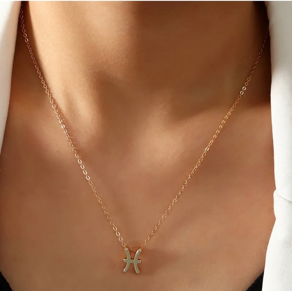 Pisces Star Signs Nacklace Pendant - Picture 2 of 6